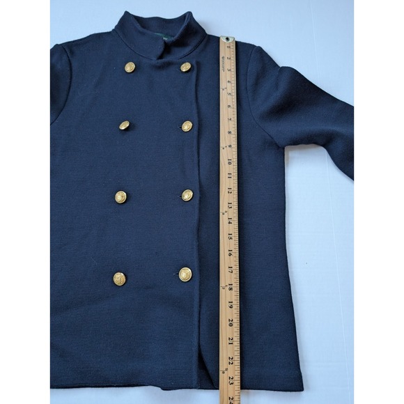 Lauren Ralph Lauren Womens Size Small Merino Wool Double Breasted Jacket - Picture 5 of 8